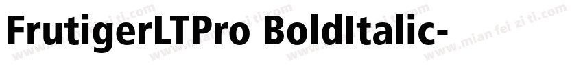 FrutigerLTPro BoldItalic字体转换